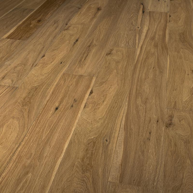 Solidfloor European Oak engineered floor Color White Oiled Wide 7-31/64" Thick Long 74" 4mm Sawn Layer Guarantee 25 Installation Nail Staple Glue Click lock brushed Smoked Alaska Nevada